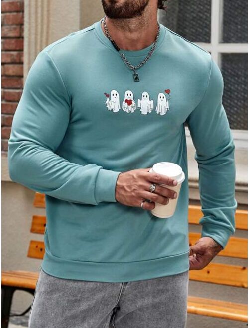 SHEIN Manfinity Homme Men Cartoon Graphic Sweatshirt