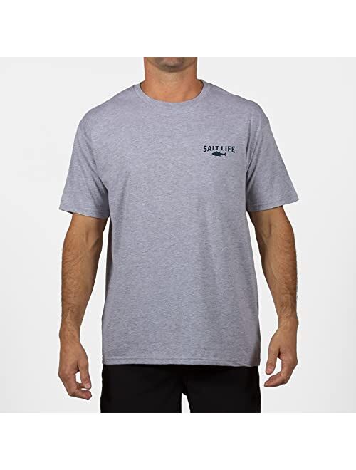 Salt Life Men's Atlas Badge Short Sleeve Crew Neck Tee