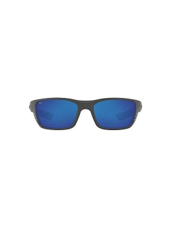 Men's Whitetip Rectangular Sunglasses