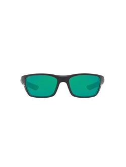 Men's Whitetip Rectangular Sunglasses