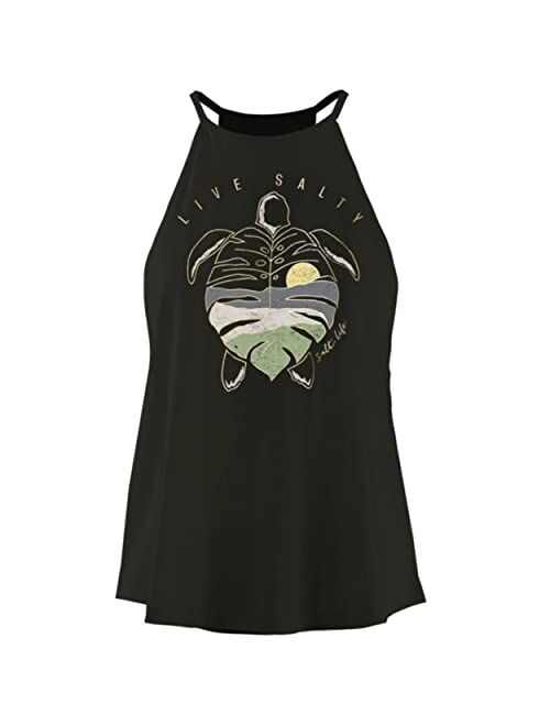 Salt Life Women's Turtle Leaf Halter Tank