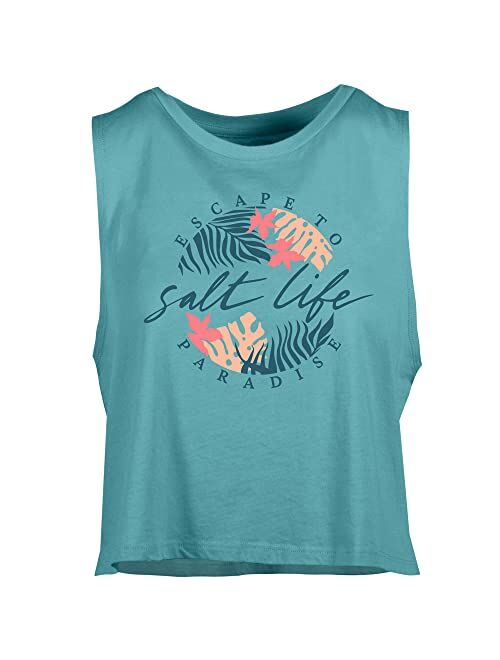 Salt Life womens Oasis Cropped Muscle Tank