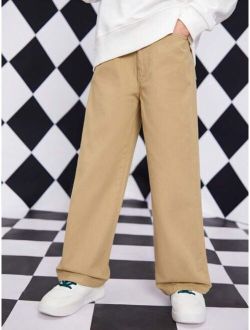 Tween Boy Slant Pocket Wide Leg Jeans