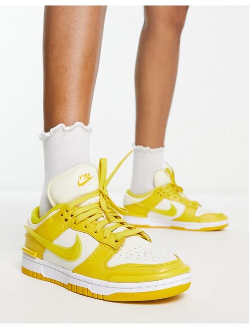 Nike Dunk Twist low sneakers in vivid sulfur and coconut milk