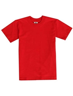 Boy's Youth Cotton Short Sleeve Crewneck T-Shirt