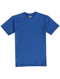 Boy's Youth Cotton Short Sleeve Crewneck T-Shirt