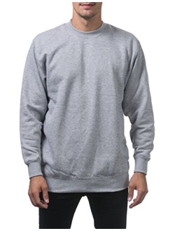 Men's Heavyweight 13oz Crew Neck Fleece Pullover Sweatshirt