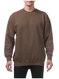 Men's Heavyweight 13oz Crew Neck Fleece Pullover Sweatshirt