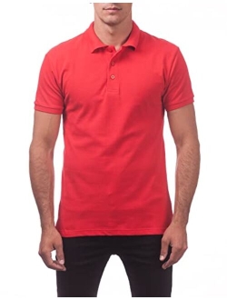 Men's Pique Polo Cotton Short Sleeve Shirt