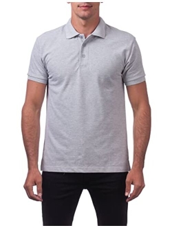 Men's Pique Polo Cotton Short Sleeve Shirt