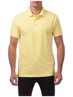 Men's Pique Polo Cotton Short Sleeve Shirt