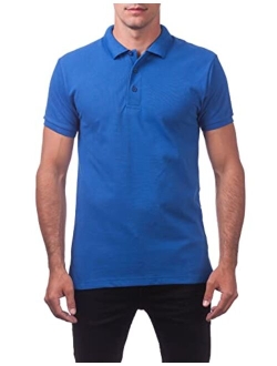 Men's Pique Polo Cotton Short Sleeve Shirt