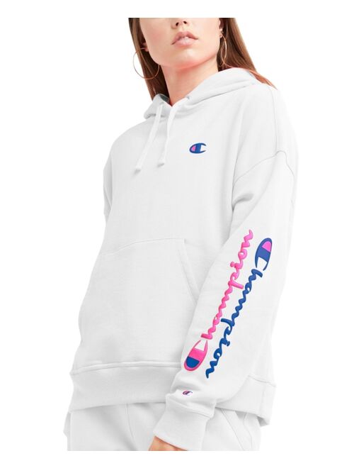 Champion Women's Powerblend Fleece Graphic-Print Hoodie