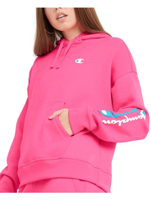 Champion Women's Powerblend Fleece Graphic-Print Hoodie