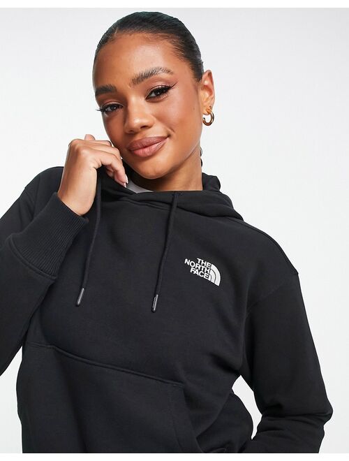 The North Face Essential oversized hoodie in black Exclusive at ASOS