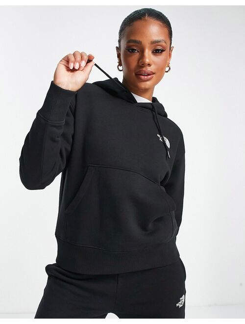 The North Face Essential oversized hoodie in black Exclusive at ASOS