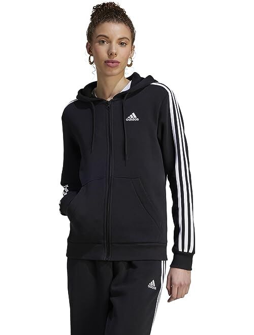 adidas 3-Stripes Fleece Full Zip Hoodie