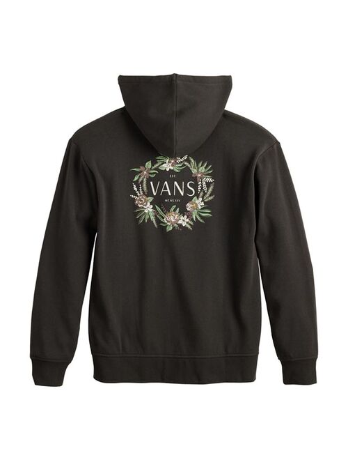 Juniors' Vans Wreath Of Flowers Zip Logo Hoodie