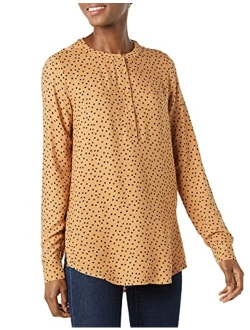 Women's Long-Sleeve Woven Blouse