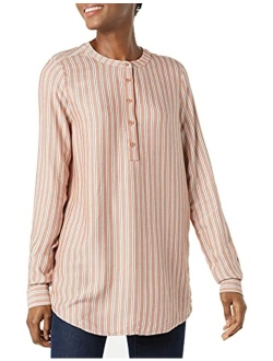 Women's Long-Sleeve Woven Blouse