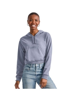 Cropped Fleece Hoodie