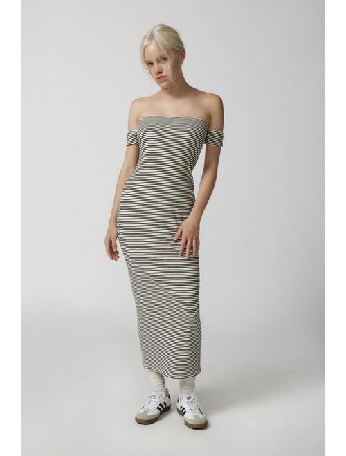 Urban Outfitters UO Spencer Off-The-Shoulder Knit Midi Dress