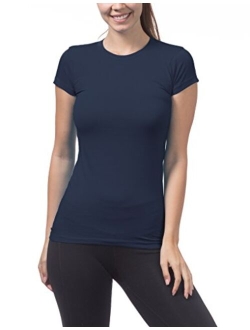 Womens Short Sleeve Crew Neck Tee