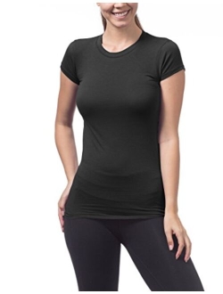 Womens Short Sleeve Crew Neck Tee