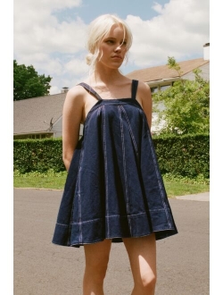 Joelle Denim Shapeless Mini Dress