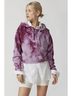 Remade Dye Tech Cropped Hoodie Sweatshirt