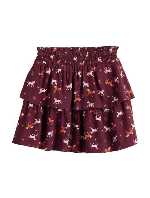 Girls 4-12 Jumping Beans Two Tier Skirt