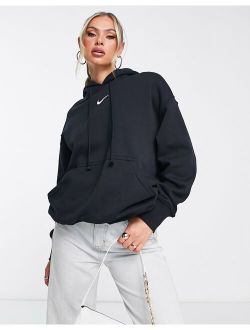 Phoenix Fleece oversized hoodie in black