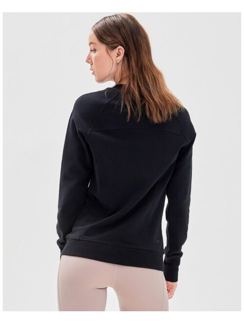 Rebody Active City Zip Slim Crewneck Sweatshirts for Women