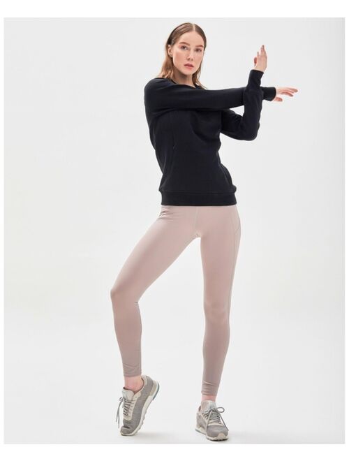 Rebody Active City Zip Slim Crewneck Sweatshirts for Women