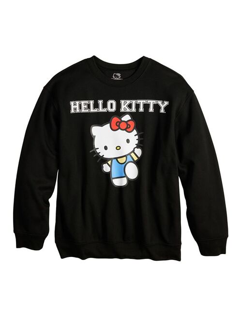 licensed character Juniors' Hello Kitty Collegiate Graphic Sweatshirt