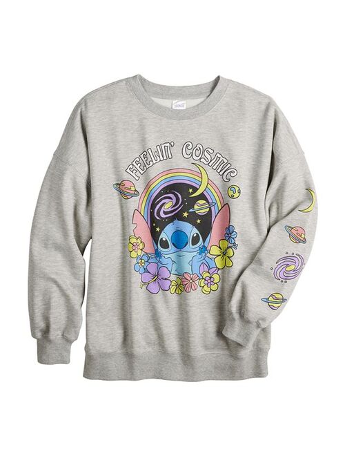 licensed character Disney's Lilo & Stitch Juniors' Graphic Fleece Sweatshirt