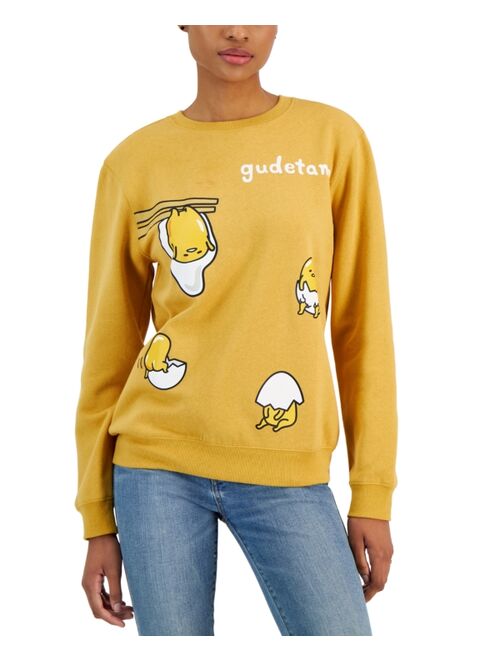 Love Tribe Juniors' Gudetama Crewneck Pullover Sweatshirt