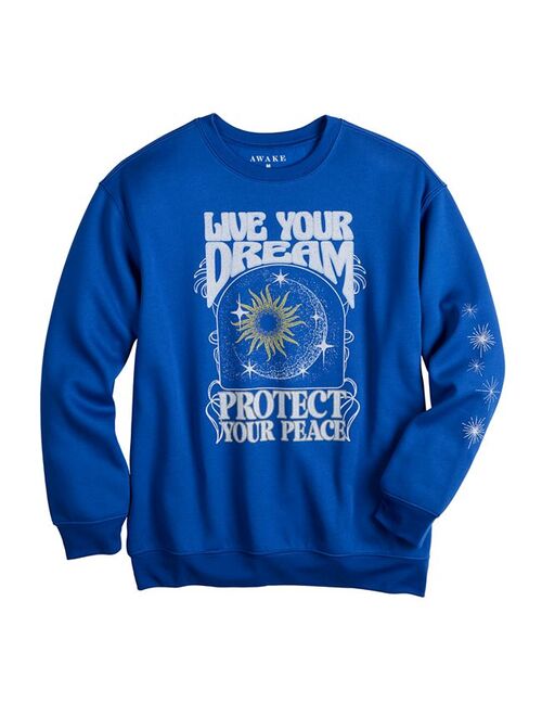 licensed character Juniors' Live Your Dream Graphic Fleece Sweatshirt