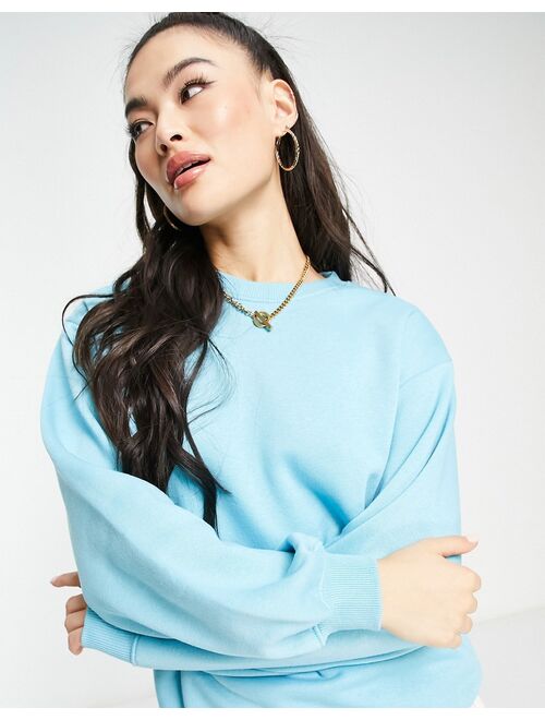 Threadbare Dixie oversized sweatshirt in cyan