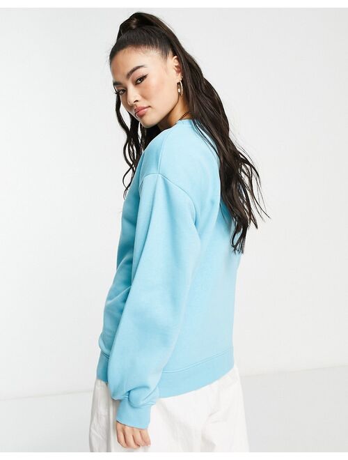 Threadbare Dixie oversized sweatshirt in cyan