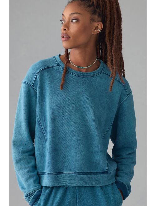 Sundry Long-Sleeve Boxy Crop Sweatshirt