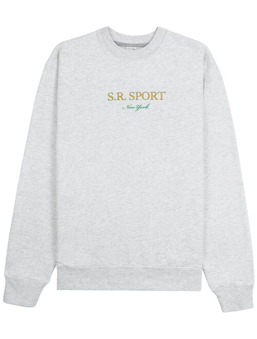 Sporty & Rich Wimbledon logo-print sweatshirt