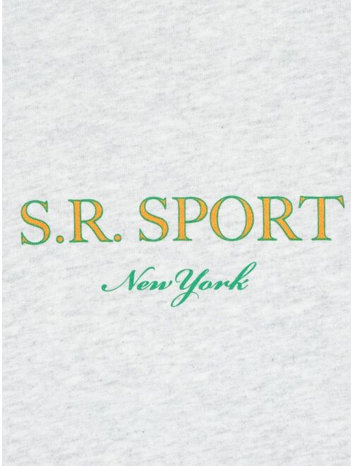 Sporty & Rich Wimbledon logo-print sweatshirt