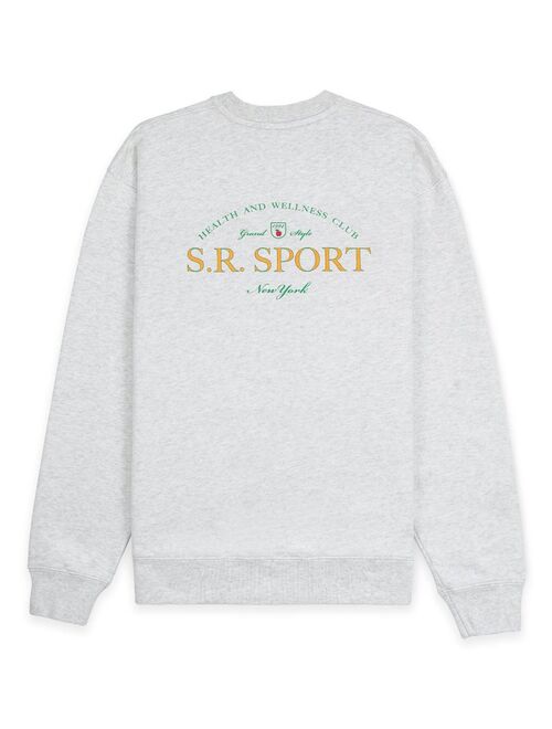 Sporty & Rich Wimbledon logo-print sweatshirt