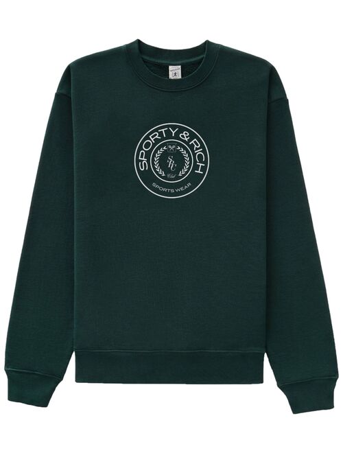 Sporty & Rich Connecticut Crest cotton sweatshirt