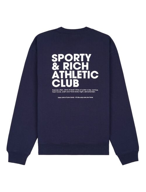 Sporty & Rich logo-print cotton sweatshirt