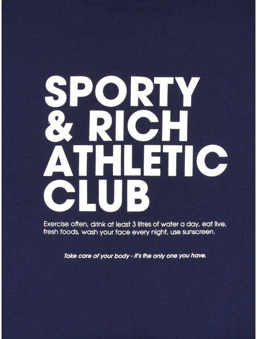 Sporty & Rich logo-print cotton sweatshirt