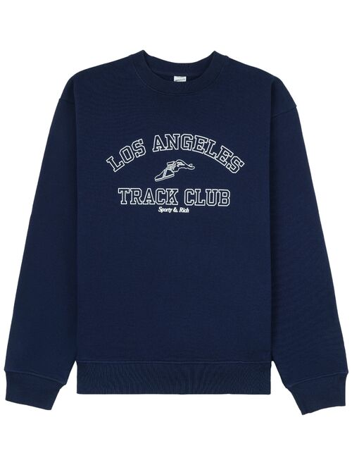 Sporty & Rich Track Club crew-neck sweatshirt