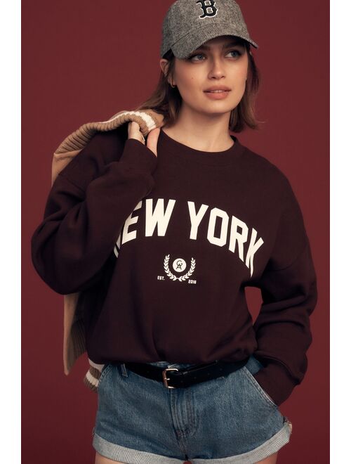 Good American New York Graphic Sweatshirt