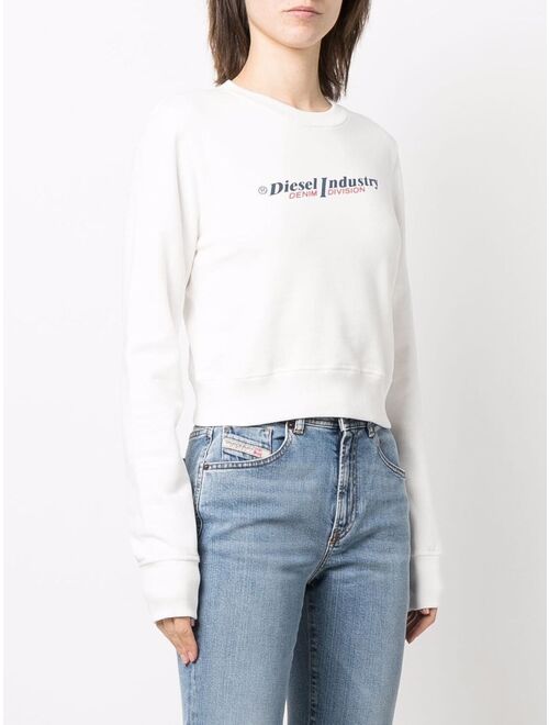 Diesel logo-print cotton sweatshirt